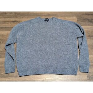 Daniel Cremieux Collection‎ Mens XL Blue Lambswool V Neck Sweater